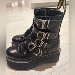 Dr. Martens Jadon Leather Buckle Boots